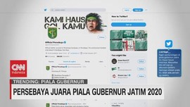 VIDEO: Persebaya Juara Piala Gubernur Jatim 2020