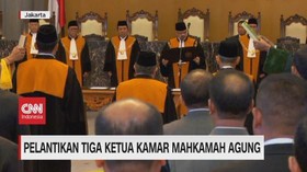 VIDEO: MA Lantik 3 Ketua Kamar Mahkamah Agung
