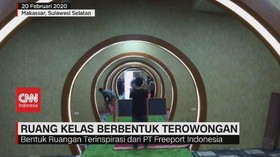 VIDEO: Ruang Kelas Berbentuk Terowongan