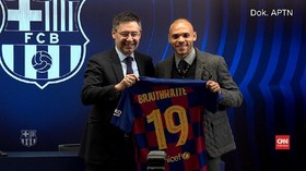 VIDEO: Barca Resmi Beli Braithwaite dari Leganes