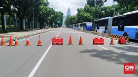 Aksi 212, Polisi Tutup Jalan Medan Merdeka Barat