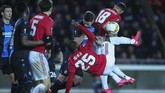 FOTO: MU dan Arsenal Beda Nasib di Liga Europa Manchester United harus puas hanya bermain imbang sedangkan Arsenal memetik kemenangan pada leg pertama 32 besar Liga Europa.