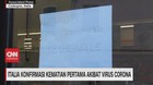 VIDEO: Italia Konfirmasi Kematian Pertama Akibat Virus Corona