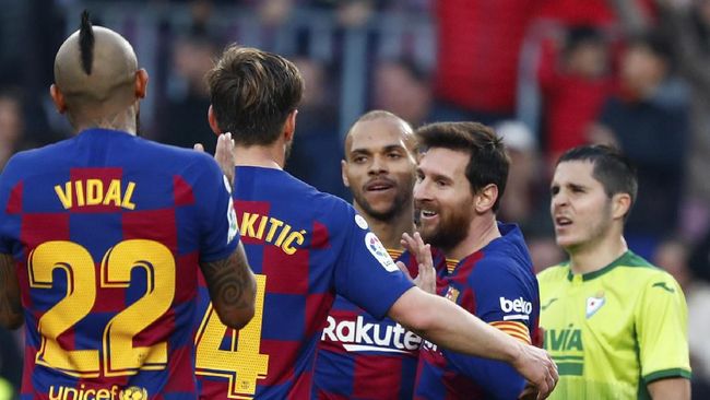 Klasemen Liga Spanyol Usai Barcelona Kalahkan Eibar 5 0