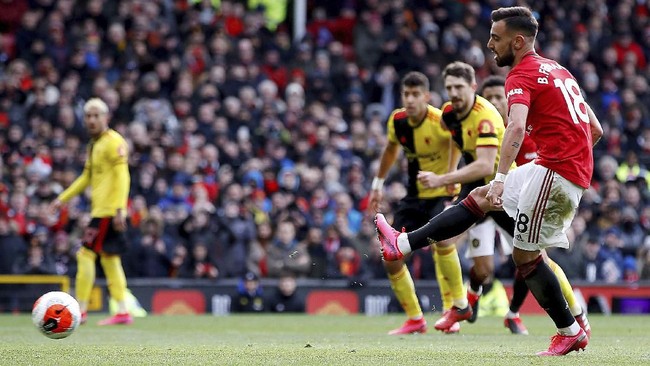 Pemain anyar Manchester United Bruno Fernandes terpilih sebagai Pemain Terbaik Liga Inggris (PFA) edisi Februari 2020.
