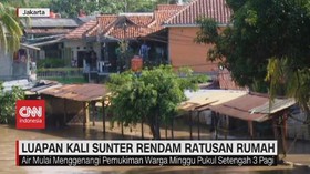 VIDEO: Luapan Kali Sunter Rendam Ratusan Rumah