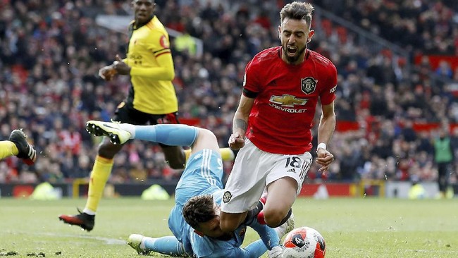 Gelandang Manchester United, Bruno Fernandes sedang berada dalam performa bagus jelang lawan Club Brugge di Liga Europa.