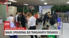 VIDEO: Operasional Bus Transjakarta Terganggu Akibat Banjir