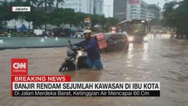 VIDEO: Banjir Rendam Sejumlah Kawasan di Jakarta