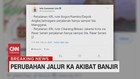 VIDEO: Perubahan Jalur KRL Akibat Banjir