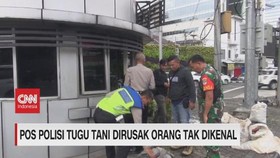 VIDEO: Pos Polisi Tugu Tani Dirusak Orang Tak Dikenal