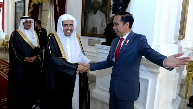 Delegasi Liga Islam Dunia bertemu dengan Presiden Jokowi dan berniat ingin belajar toleransi beragama di Indonesia.