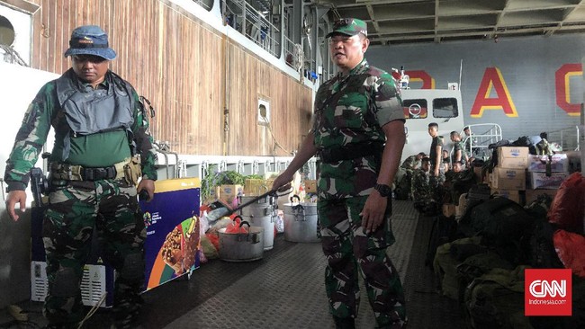 Sebanyak 280 personel tim gabungan observasi terhadap 188 WNI yang berasal dari kapal World Dream berangkat menuju Pulau Sebaru Kecil, Kepulauan Seribu.