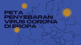INFOGRAFIS: Peta Penyebaran Virus Corona di Eropa