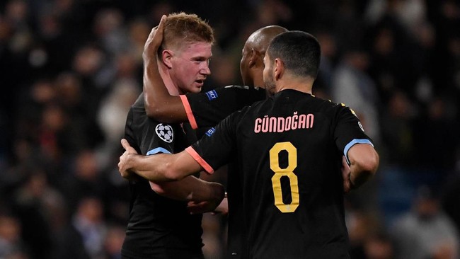 Kevin De Bruyne masih diragukan untuk tampil dalam laga Manchester United lawan Manchester City dalam laga lanjutan Liga Inggris.