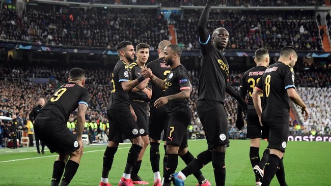 FOTO: Real Madrid Terkapar Lawan Man City di Liga Champions