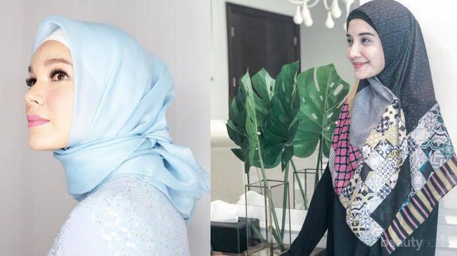 Model Gamis Batik ala 5 Artis Ini Modern Tapi Tetap Syar'i!