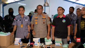VIDEO: Polisi Bongkar Pabrik Masker Palsu