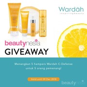 Mau Lindungi Wajah dari Radikal Bebas? Ikutan Giveaway Dapatkan Hadiah Skincare Wardah C-Defense