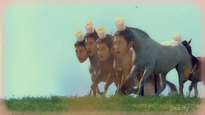 Takeru Sato Tetap Tampan Meski Berakting Jadi Kuda