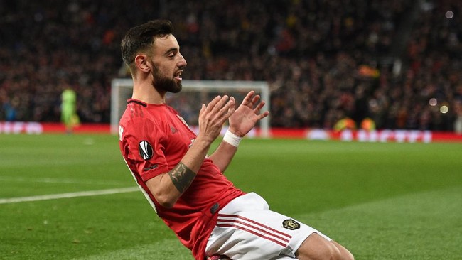 Sulit membayangkan kemenangan Manchester United atas Club Brugge tanpa keberadaan Bruno Fernandes di area sepertiga akhir lapangan.