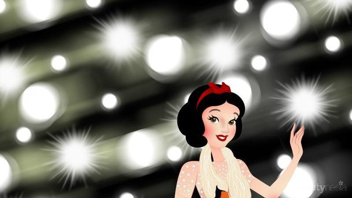 4 Disney Princess dalam Red Carpet Dress Ala Aktris Hollywood