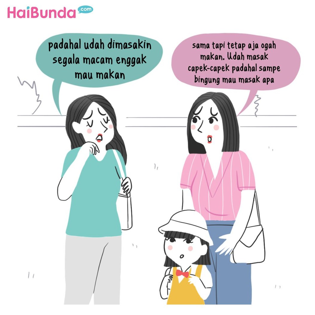 Bunda sedih karena kakak lagi Gerakan Tutup Mulut (GTM) nih. Kakak jadi kurusan.