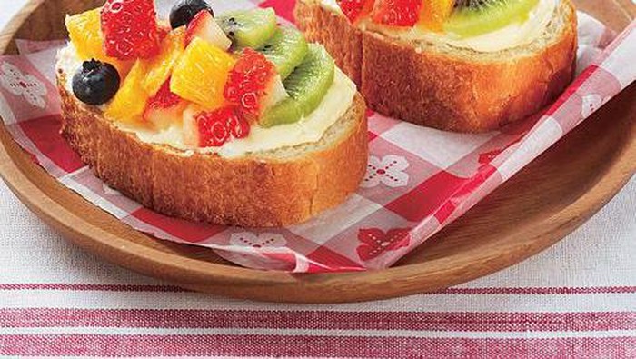 Fruits Open Sandwich, Sandwich Cantik Penggugah Selera