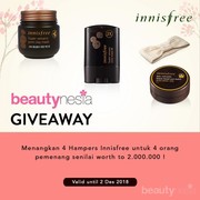 [GIVEAWAY ALERT] Mau Punya 3 Produk Best Seller Innisfree? Ikutan Giveaway Beautynesia Yuk!