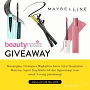 [GIVEAWAY ALERT] Mau Makeup Maybelline Gratis dari Beautynesia? Ikutan Giveawaynya Yuk!