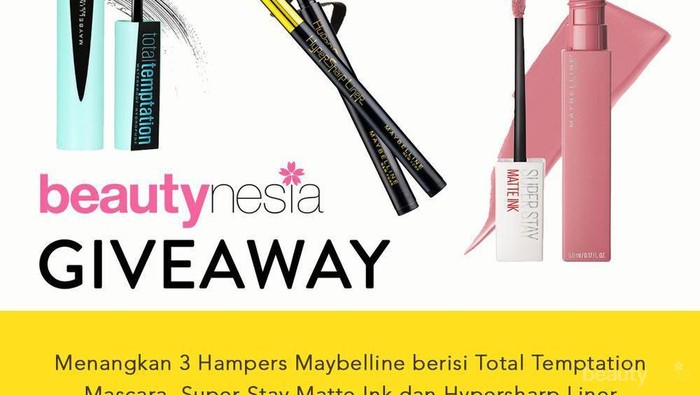 [GIVEAWAY ALERT] Mau Makeup Maybelline Gratis dari Beautynesia? Ikutan Giveawaynya Yuk!