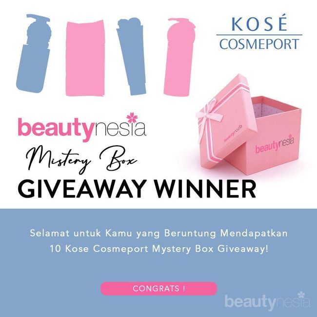 [GIVEAWAY ALERT] Pemenang 'Mystery Box' Berhadiah 3 Produk