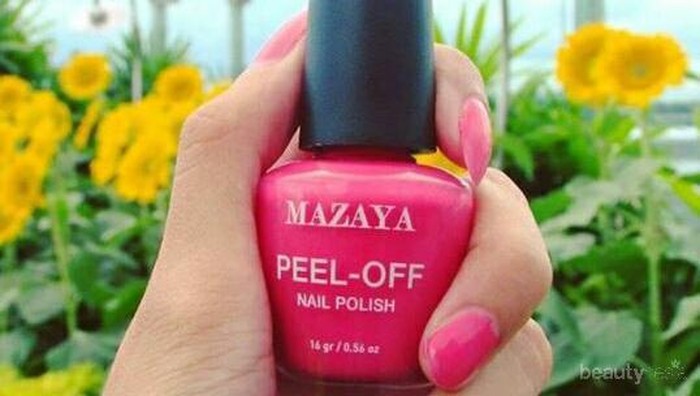 Mazaya Peel Off Nail Polish, Kutek Lokal yang Halal