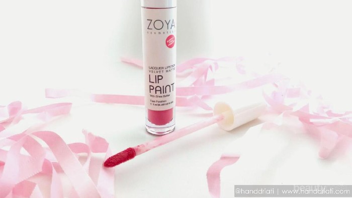 Review : Zoya Lacquer Velvet Matte Lip Paint with Shea Butter