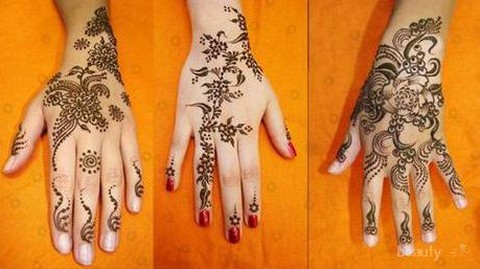 Henna Tangan Simple Cantik