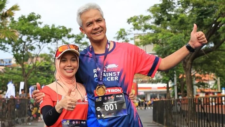 Ganjar Pranowo dan istri Ganjar Pranowo dan istri
