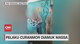 VIDEO: Ketahuan, Pelaku Curanmor Diamuk Massa