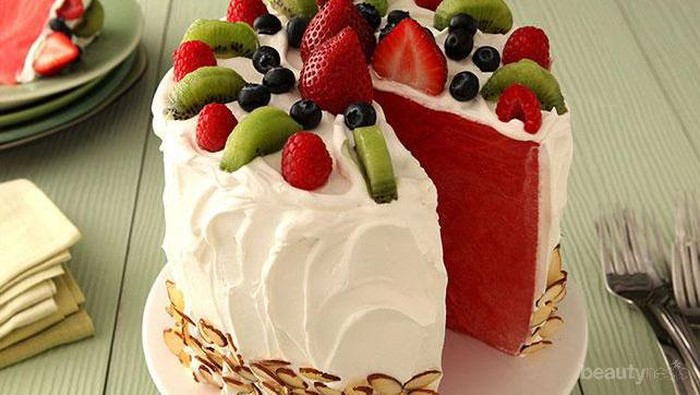Segar dan Manis, Cara Membuat Cake Semangka