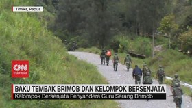 VIDEO: Kelompok Bersenjata Penyandera Guru Serang Brimob