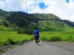 Tak Kalah dengan Ranu Manduro, Ini Bromo Saat Sedang Hijau