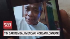 VIDEO: Tim SAR Kembali Mencari Korban Longsor