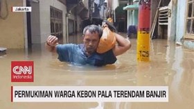 VIDEO: Permukiman Warga Kebon Pala Terendam Banjir