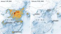 Satelit NASA Tunjukkan Polusi Berkurang Drastis Gegara Virus Corona