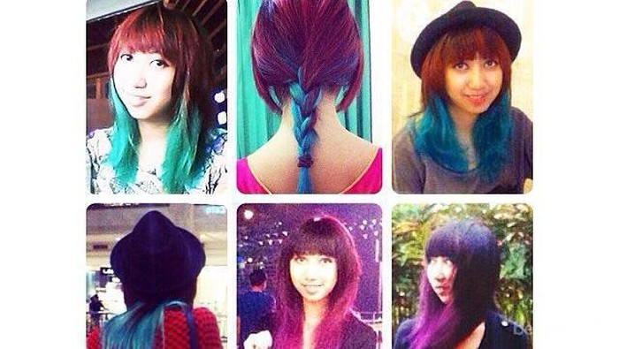 Hairstyle Unik Dengan Pewarna Rambut Rp200 Ribuan