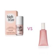 Pilih Mana: Benefit High Beam Liquid Highlighter VS Elf Shimmering Facial Whip