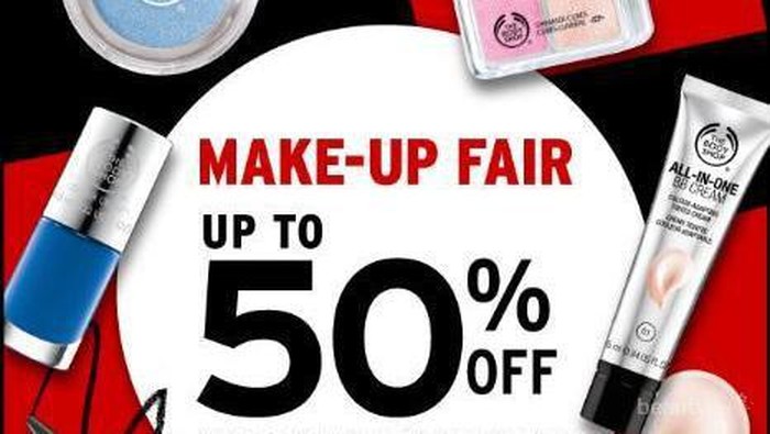 Diskon Produk Makeup The Body Shop UP TO 50%OFF!
