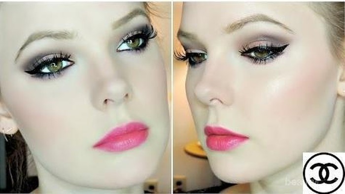 Tutorial Makeup Smokey Spring Look yang Sweet & Sexy Dengan Eyeshadow dari Chanel