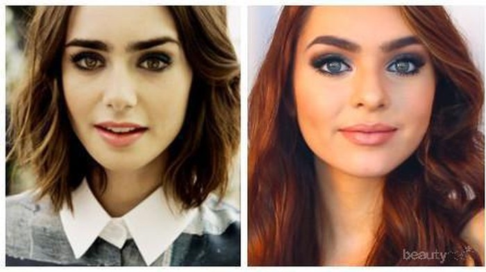 Tutorial Makeup ala Lily Collins, Classic Smokey Eye Look