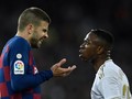 Isi Cekcok Pique-Vinicius di El Clasico Terungkap