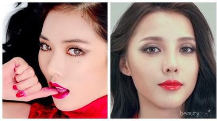 Tampil Seksi Dengan Lipstick Merah Menyala ala HyunA